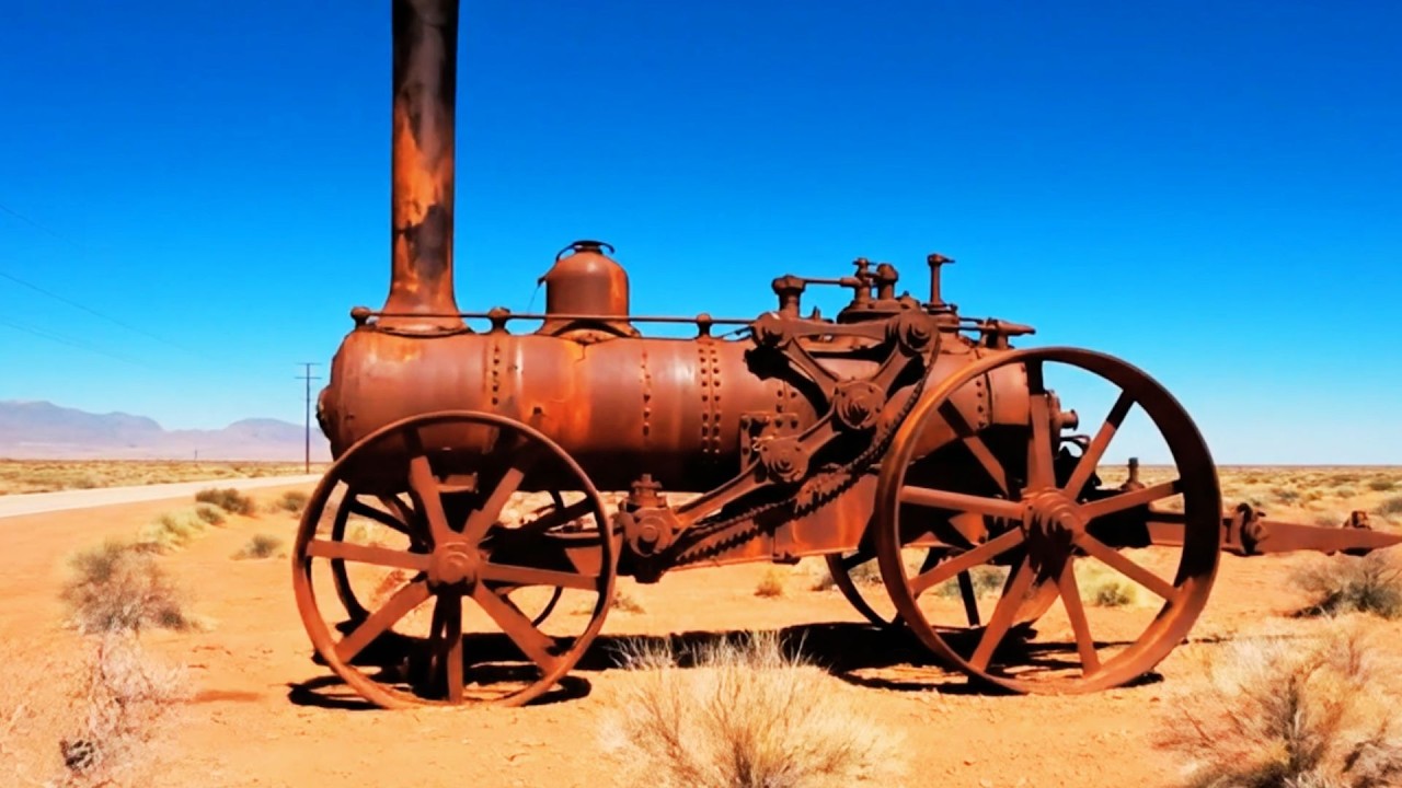 Abandoned 1908 Steam Traction Engine — Full Restoration & First Rotation After 100 Years