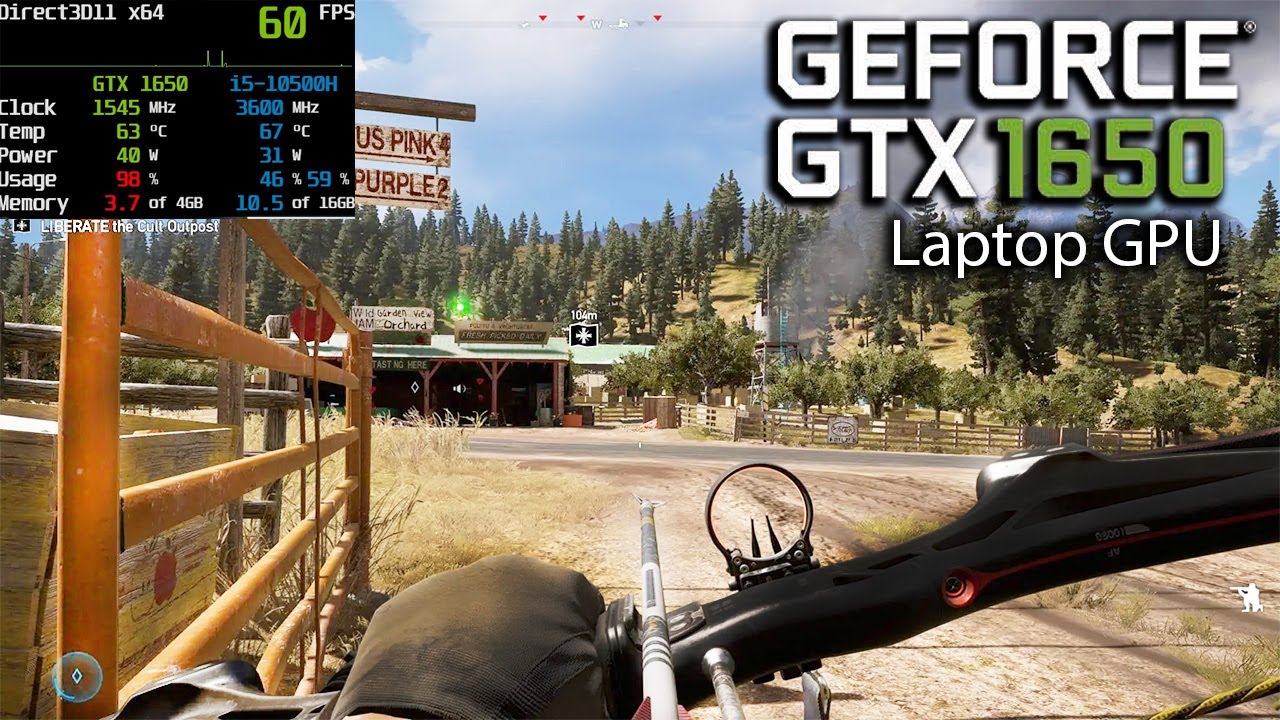 Far Cry 5 - GTX 1650 + i5 10500h - 16GB Ram - MSI GF63 Thin