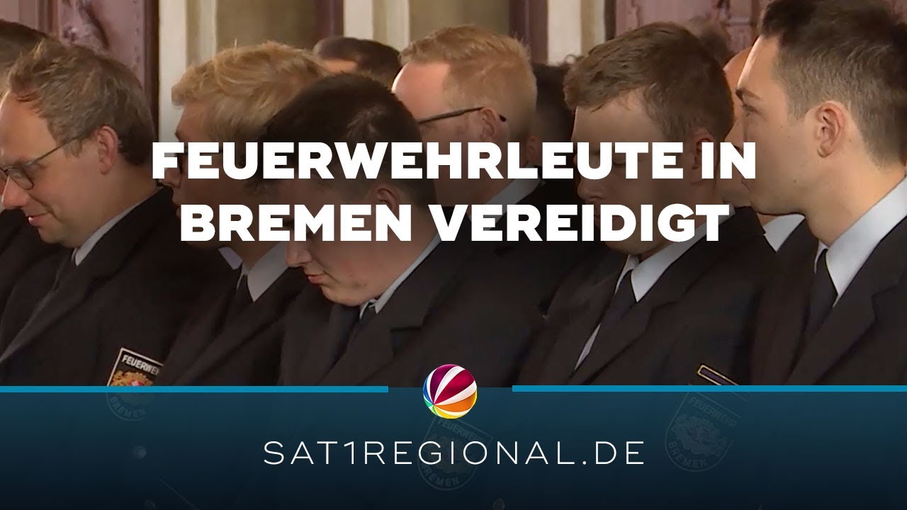 Neue Feuerwehrleute in Bremen vereidigt