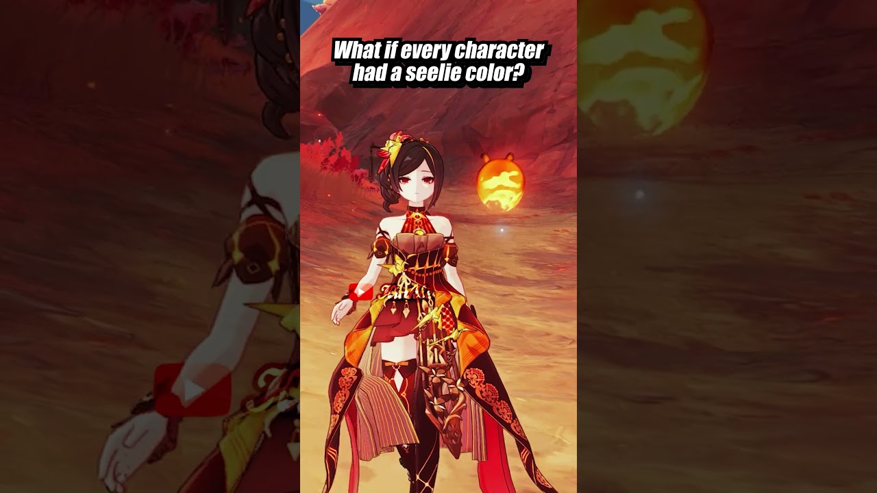 WHAT IF EVERY CHARACTER HAD A SEELIE COLOR #ineffa #genshinimpact