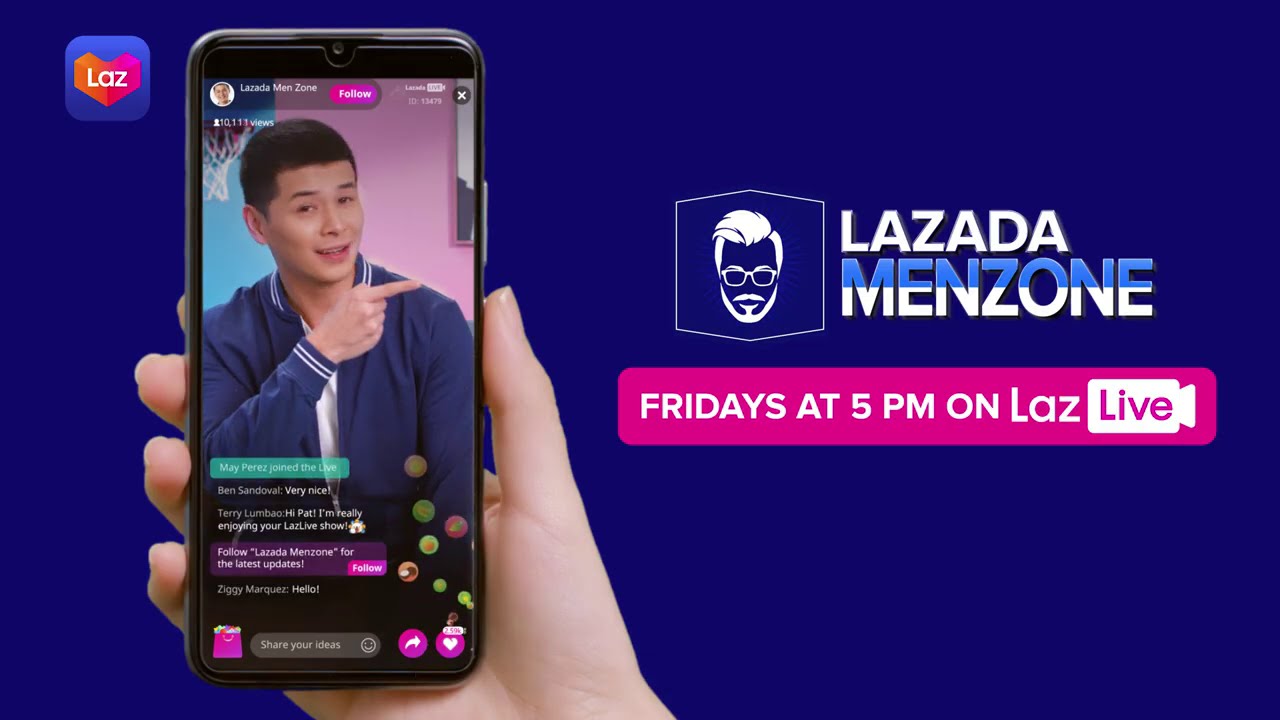 Lazada Menzone with Pat Sugui! #LazLive 💙