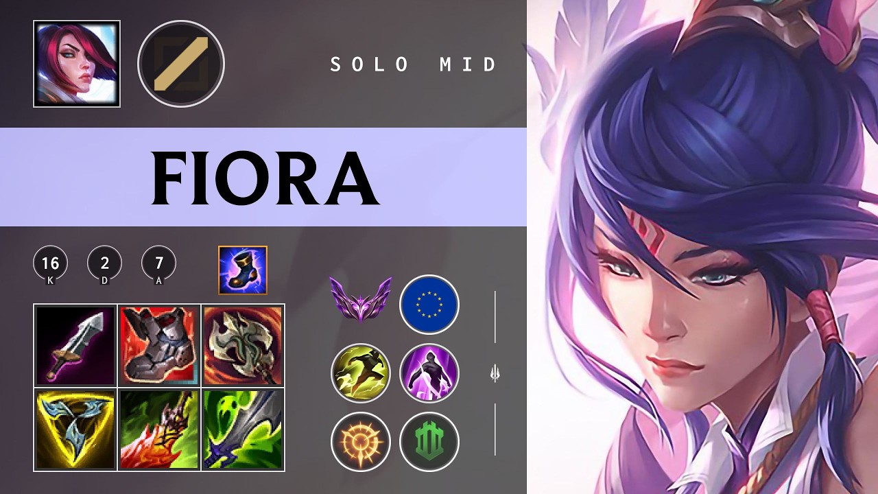 Fiora Mid vs Yasuo - EUW Master Patch 26.05