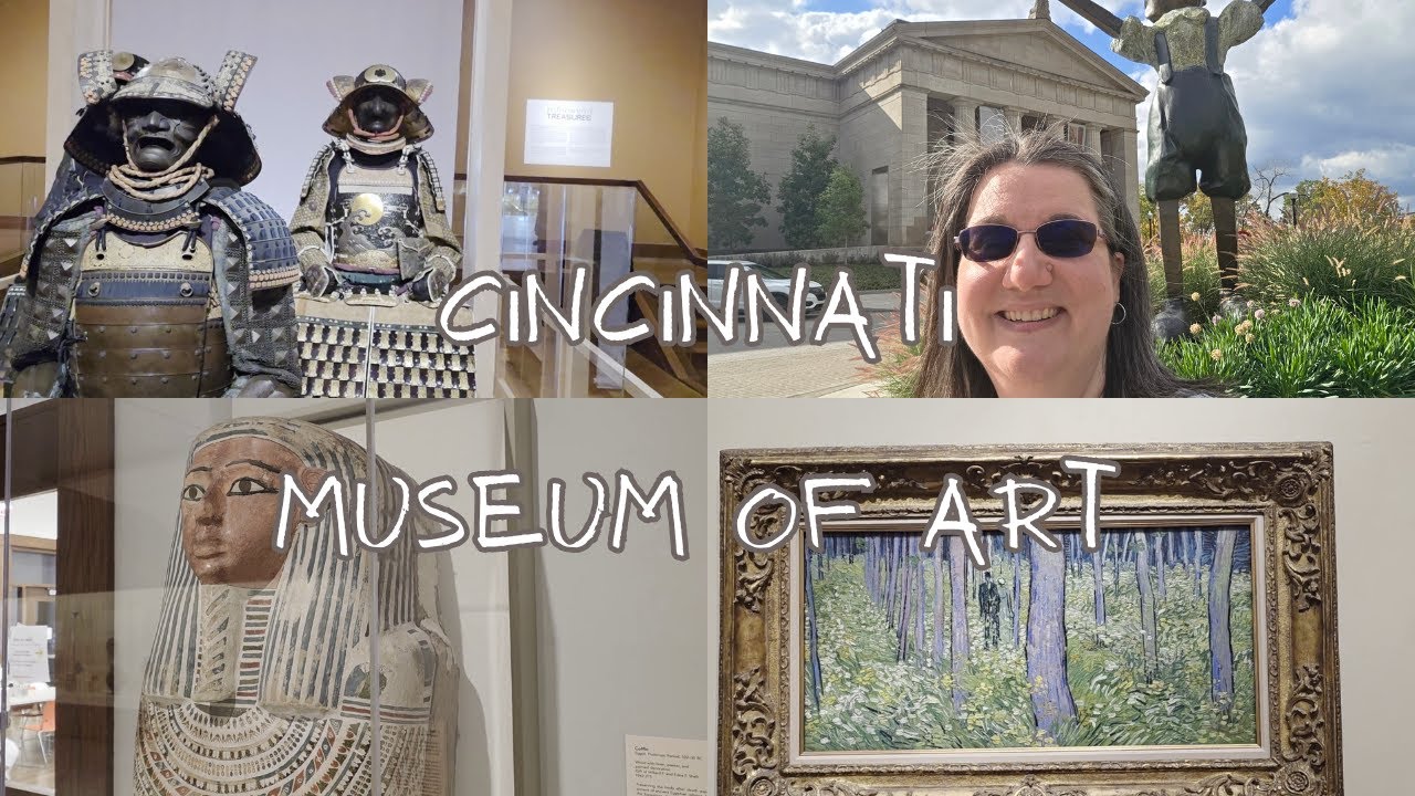 Having fun at the Cincinnati Museum of Art....all by myself!