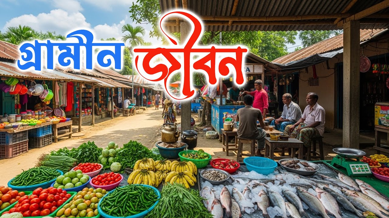 গ্রামীন জীবন | Gramin Jibon | West Bengal Village Life | Bazar Vlog