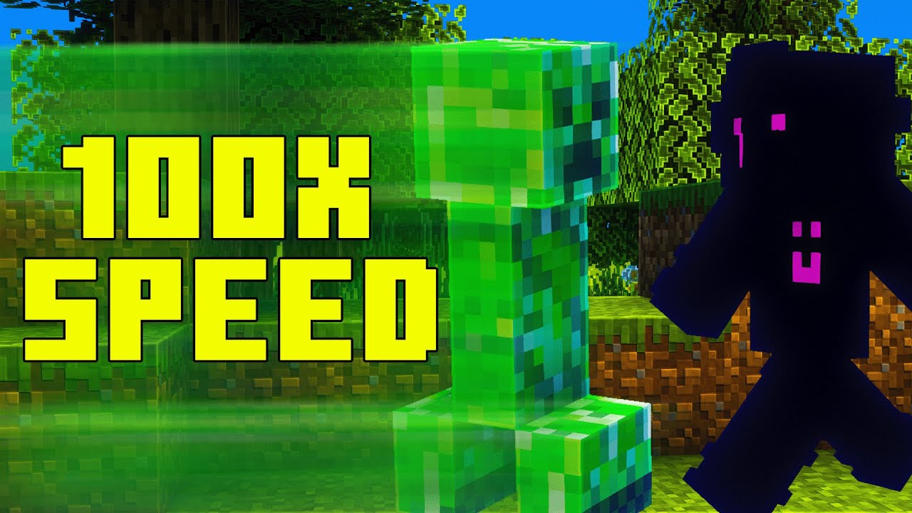 Прохождение Minecraft в 100 раз быстрее...