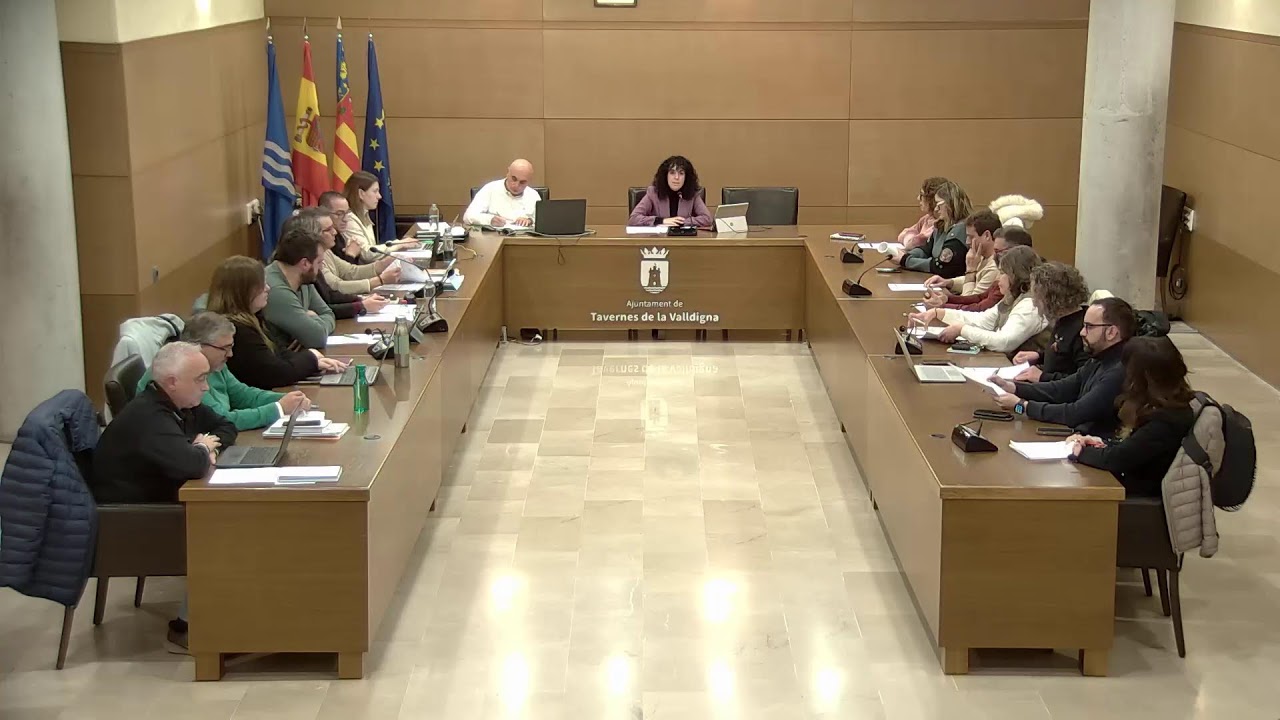 Sessió ordinària número 1/2026 de l’Ajuntament en ple del dia 19-1-26.