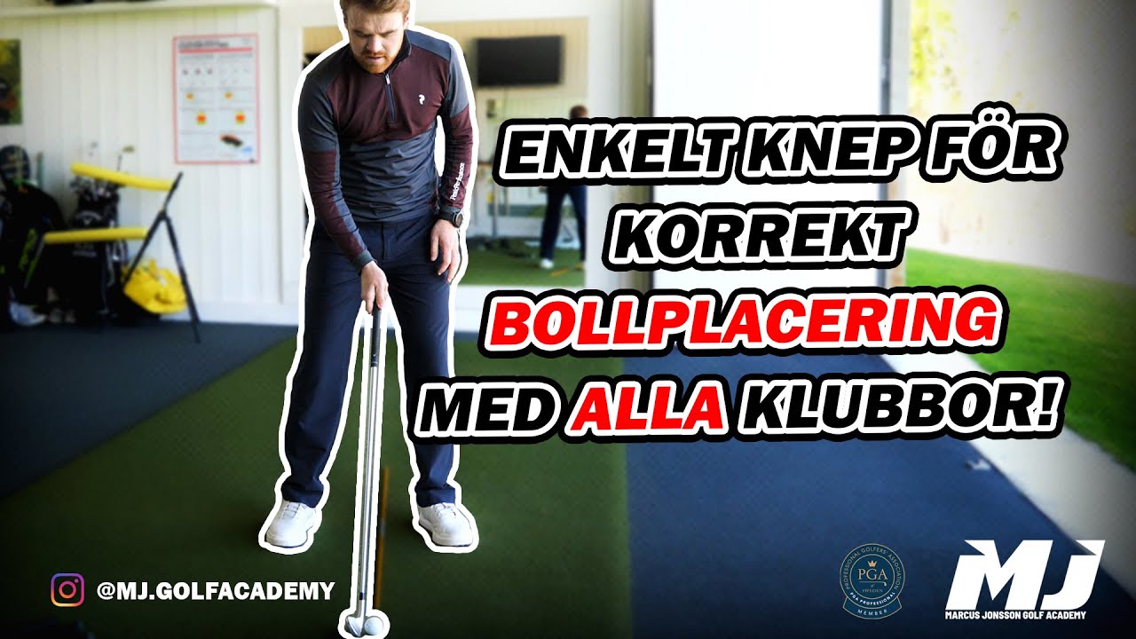 Perfekt Bollplacering Med Varje Klubba! | DEL 4 i Grunderna | MJ Golf Academy | Bro Hof Slott GC