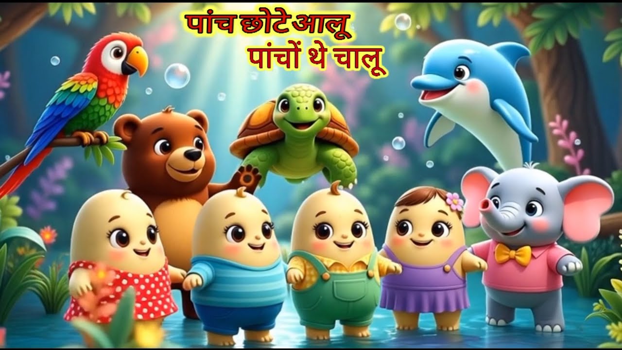 आलू कचालू बेटा कहाँ गए थे | Aloo Kachalu Beta Kahan Gaye The | Hindi Kids Rhymes