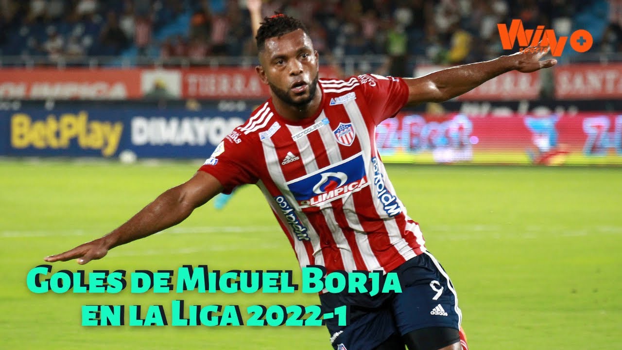 ¡Tiburón goleador! Los tantos de Miguel Borja con Junior en la Liga 2022-1