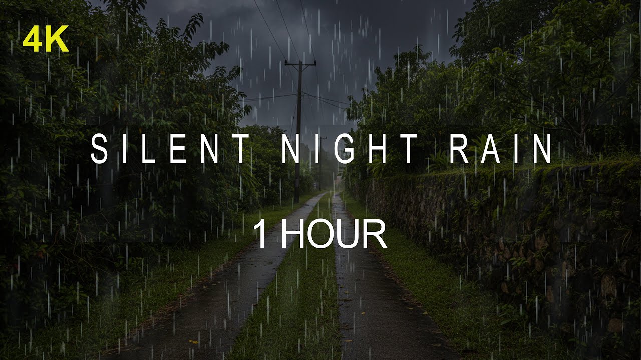 ⛈️ Calming Rain Ambience | Stormy Night Sleep Aid | 1 Hour