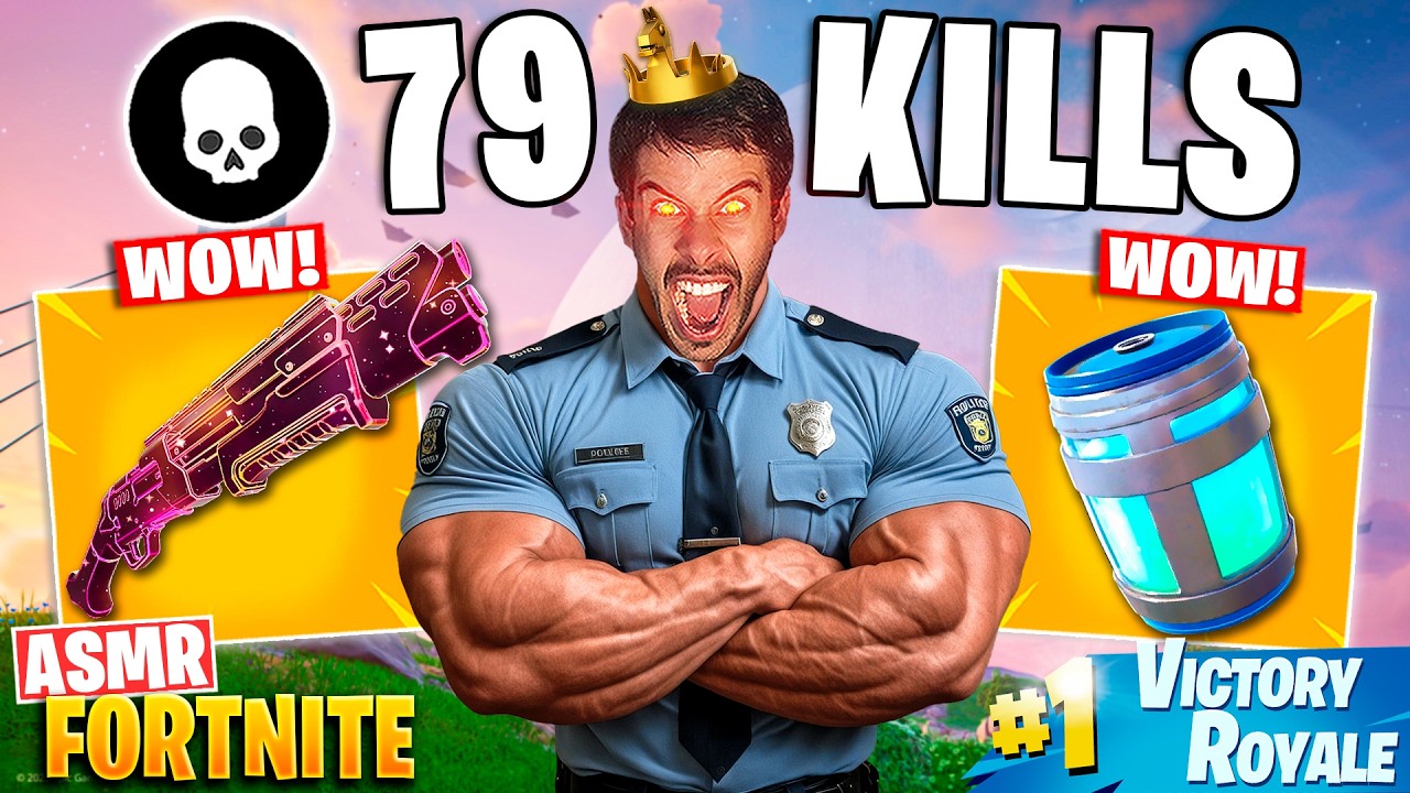 ASMR FORTNITE MOUTH SOUNDS SOLO VS SQUAD (79 KILLS) - ASMR EN ESPAÑOL