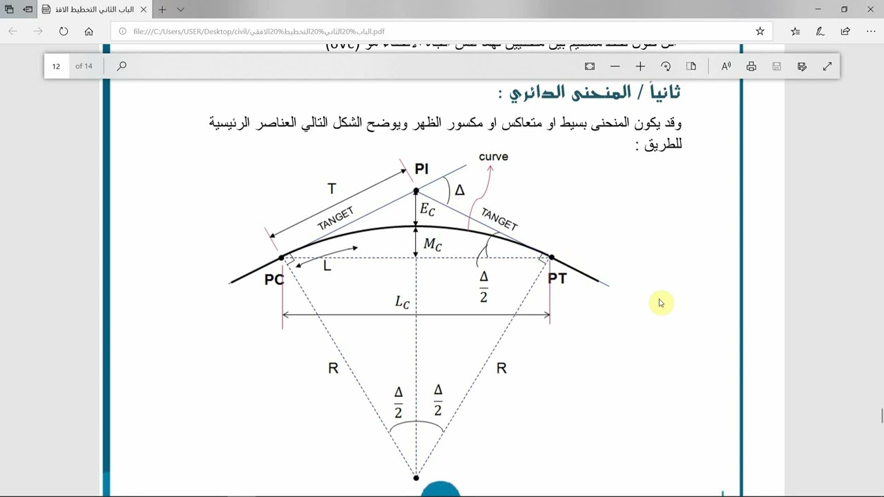 كيفية رسم الالايمن او رسم المسار الافقي للطري في السيفل ثري دي Lesson 1 ALIMN 1