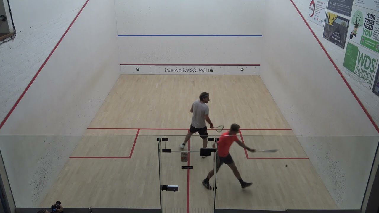 Norfolk Squash Closed O45 Matt Johnson v David Gouldby game 2