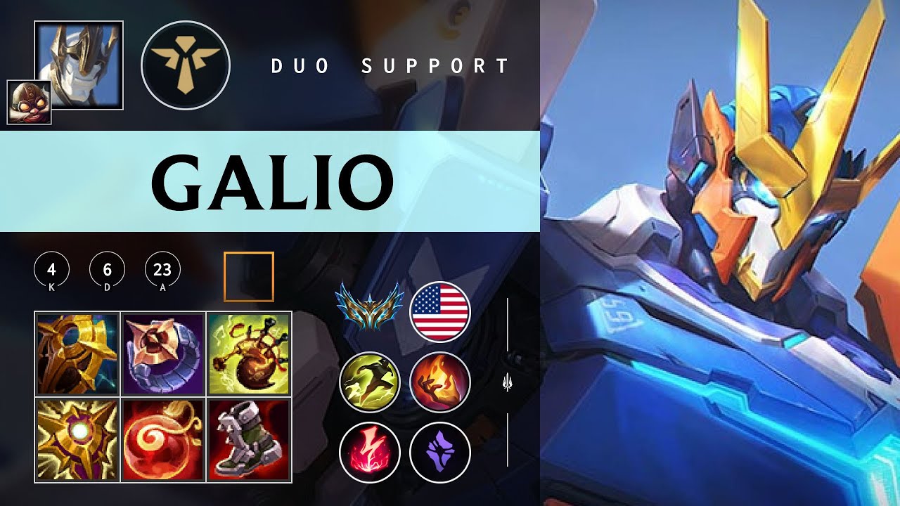 Galio Support vs Rakan - NA Challenger Patch 26.02