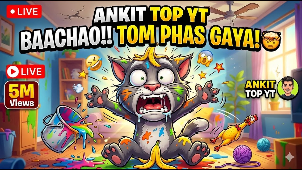 TALKING TOM STEAMING LIVE 🤯 ANKIT_TOP_YT