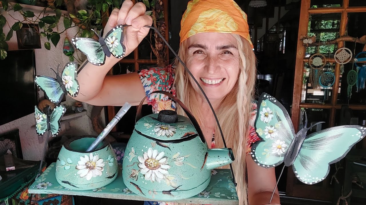 Set matero, macetas, adorno, reciclado. De Instagram a YouTube