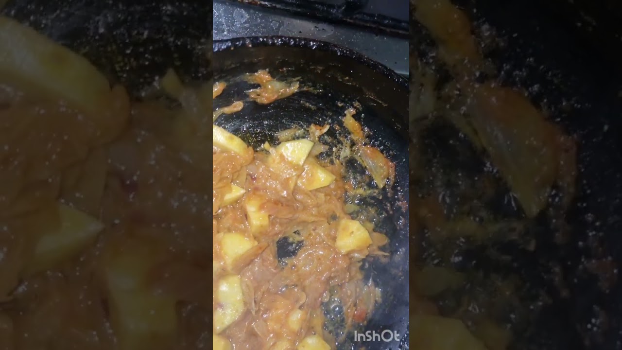#delicious #nutrative #food #namkeen ،smokey eggplant and potatoes  by pure _ taste