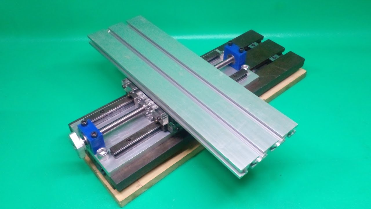 How to Build a Robust DIY Milling CNC Homemade XY Axis Slide Linear Motion System From Scratch