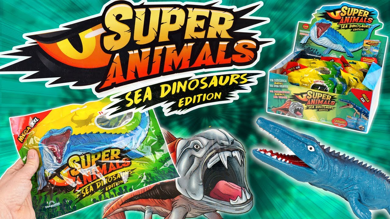 SUPER ANIMALS SEA DINOSAURS EDITION Ils reviennent mais sous l'eau ! Pochettes dinosaures Altaya