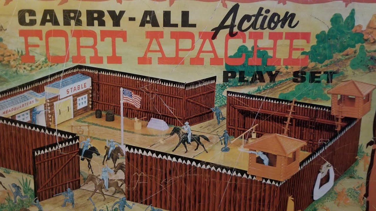 Marx Toys Fort Apache Carryall Playset
