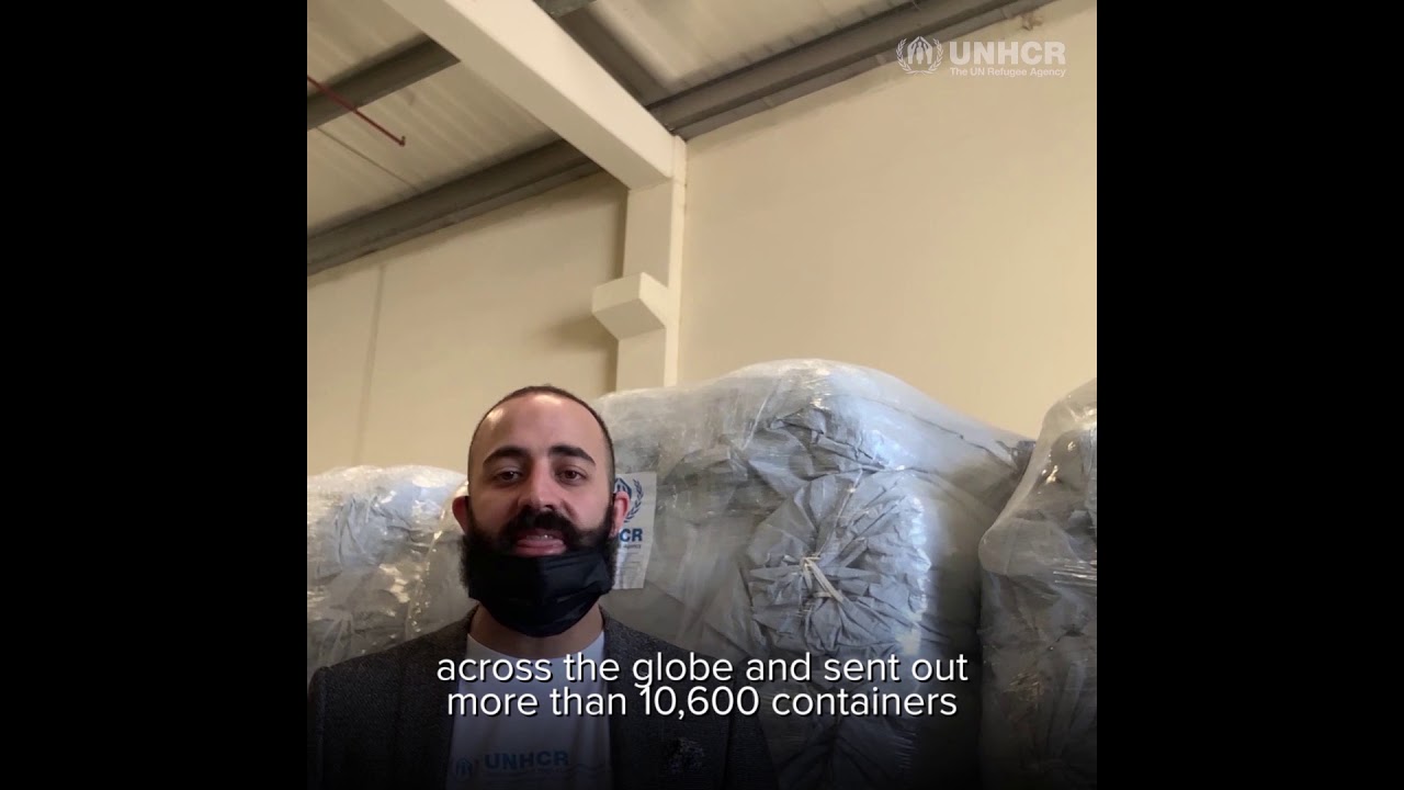 Mohamad Sawwaf Gives a Tour of the UNHCR Dubai Warehouse