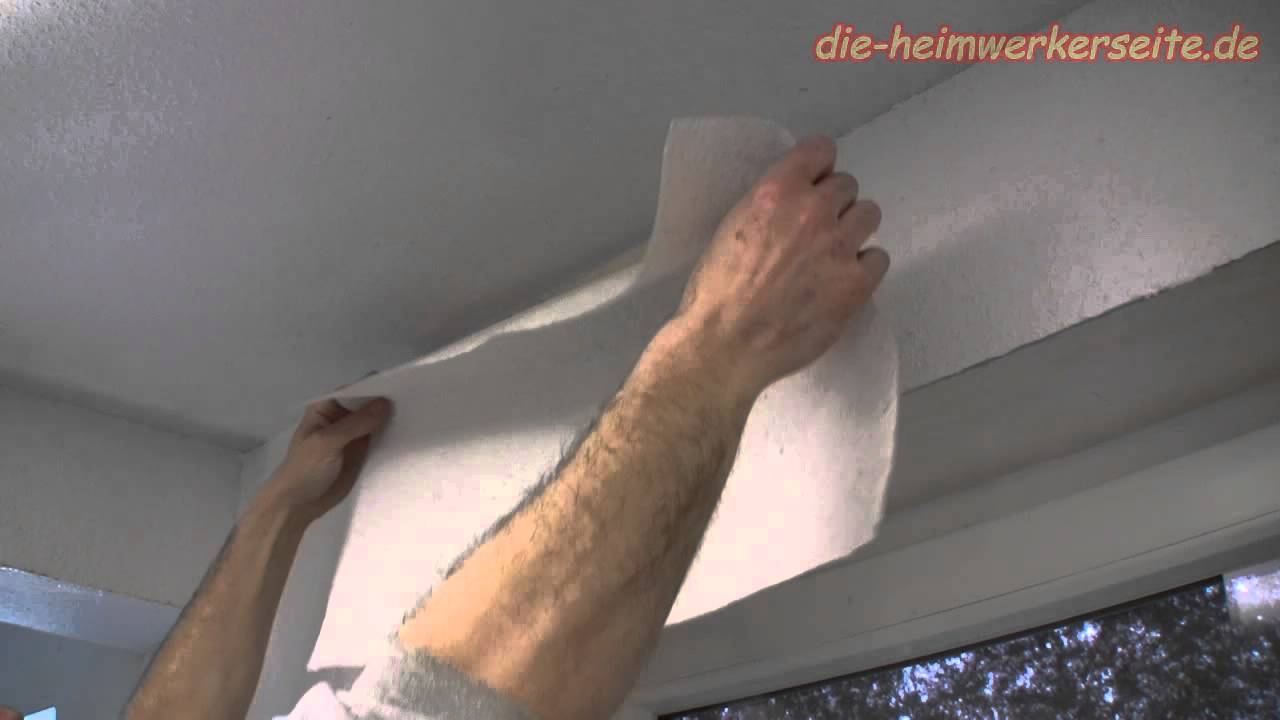 Fensterlaibung mit Rauhfaser tapezieren