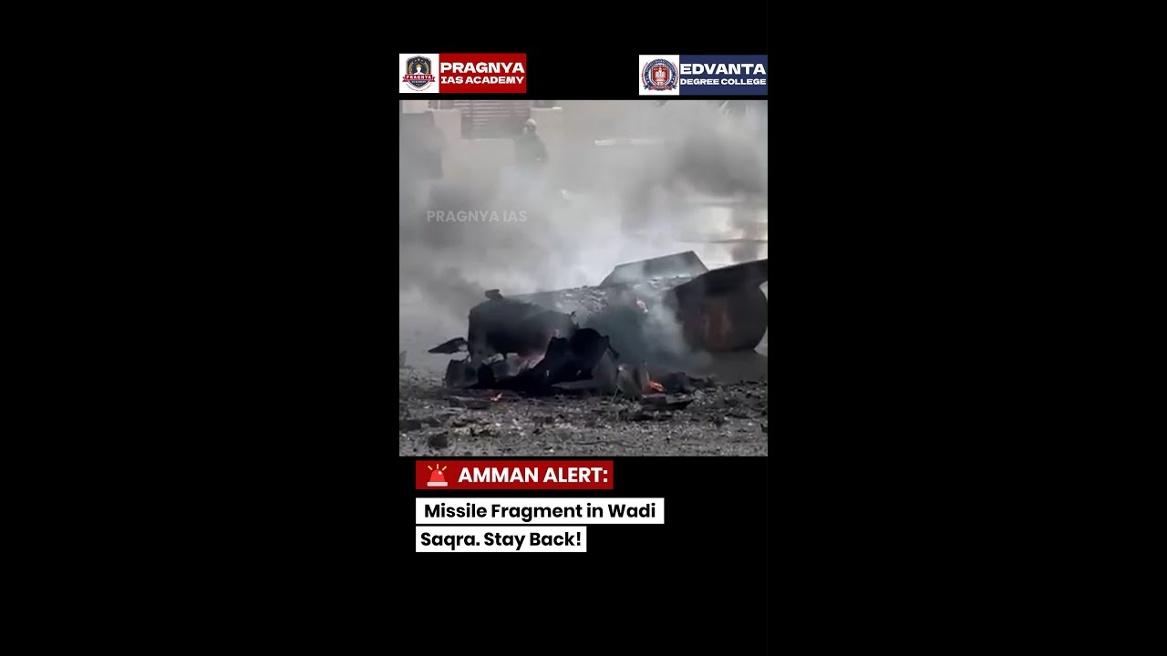 BREAKING: Missile Fragment Hits Wadi Saqra, Amman | Jordan Security Alert 🚨