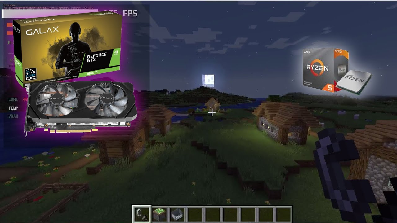 GTX 1660 ti Minecraft FPS test