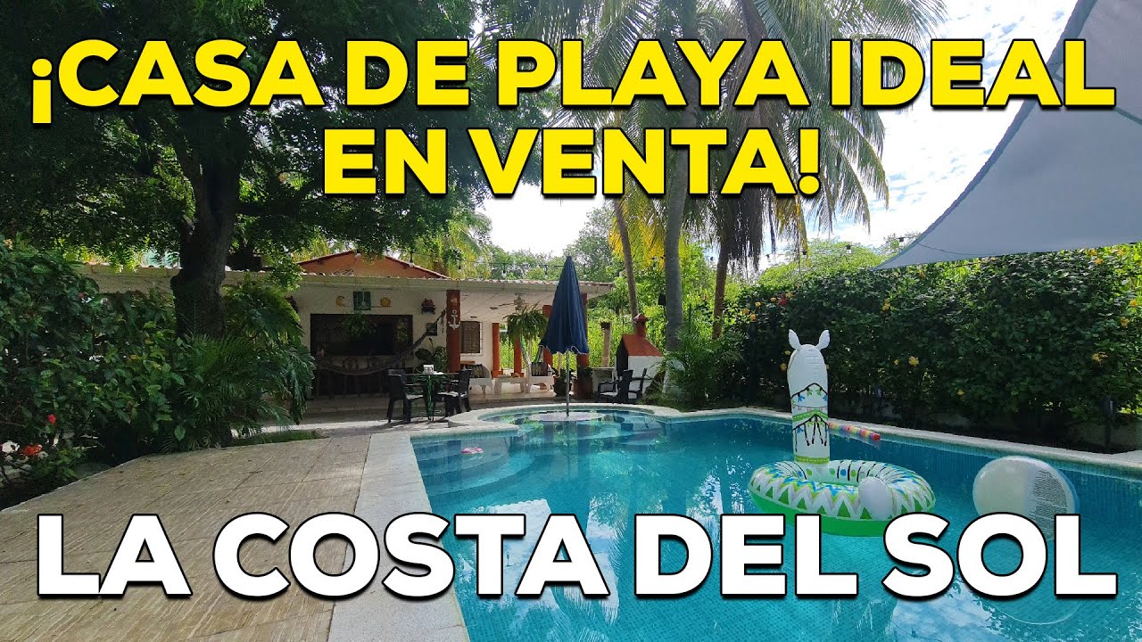 SOLD! VENTA DE PRECIOSA CASA DE PLAYA EN LA COSTA DEL SOL EN EL SALVADOR, IDEAL PARA AIRBNB