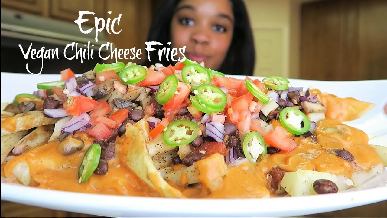 Day 34| Vegan Weight Loss Challenge (EPIC Vegan Chili Cheese Fries) #Weightlossjourney