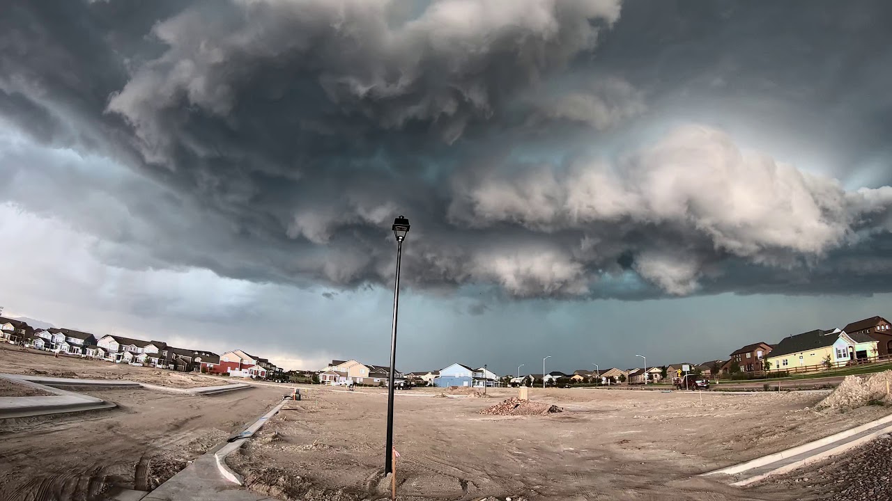 June 26th 2020 Tornado warned storm near Colorado Springs Colorado