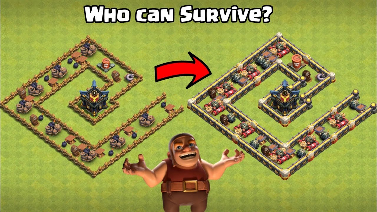 Ultimate Traps Formation Challenge - Clash of Clans
