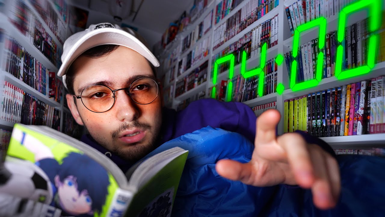 DORMIR DANS UNE LIBRAIRIE DE MANGAS 🥱💤 (C'est fou)