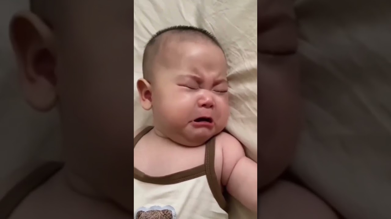 Cute baby crying while sleeping 🥹🥹🥹🥹 #shorts #shortsfeed #cute #trending