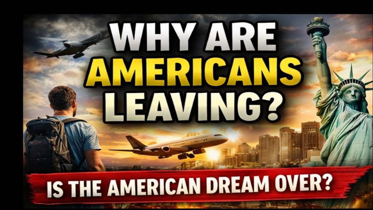 Americans escaping the American dream because that's the new dream