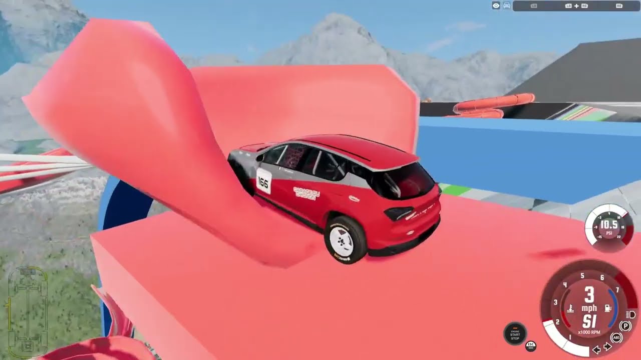 Des descentes de rampes délirantes dans BeamNG Drive