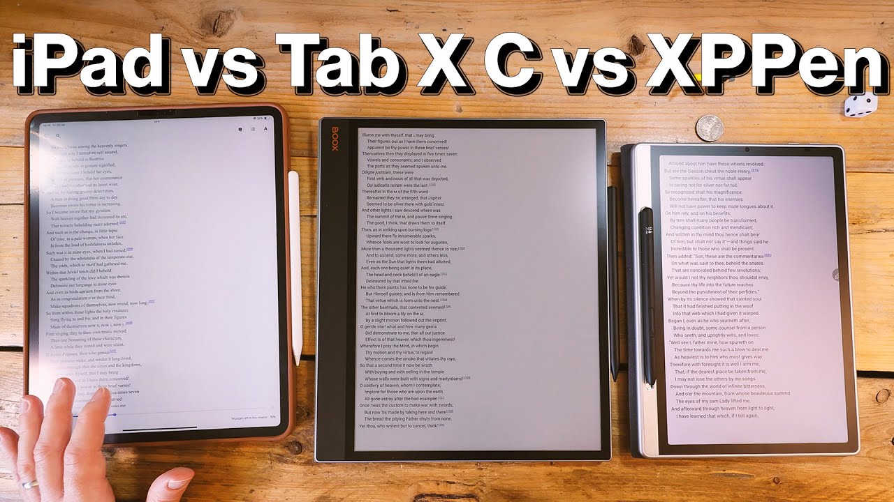 Reading on LCD, E Ink and NXTPaper Screens Compared
