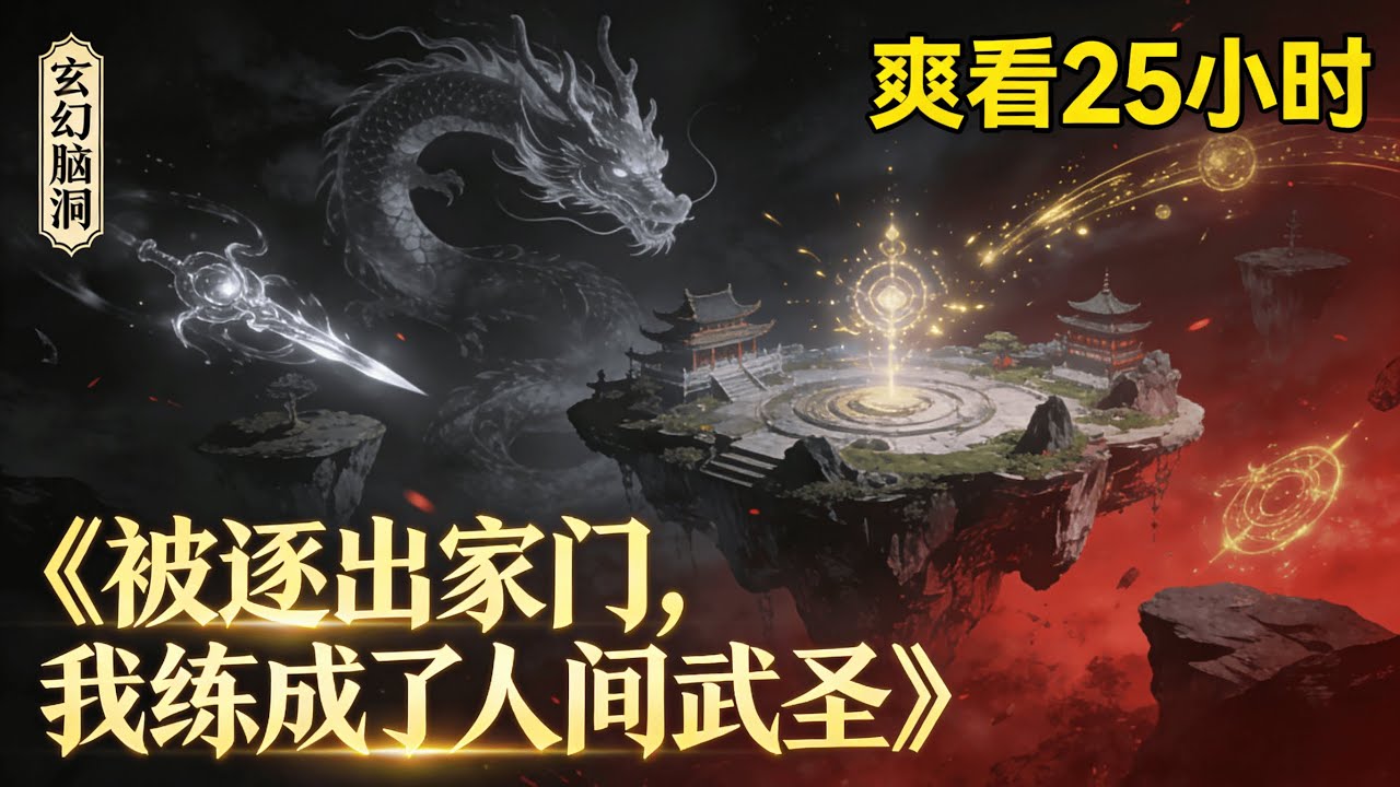 #最新合集🌈《被逐出家门，我練成了人間武聖》族人欺凌，家產被奪，周良與母親被掃地出門，只能窩居在江上一葉扁舟。在這妖魔橫行、人命如紙的世界，周良只想活下去。幸好，他覺醒了武道面板，只要努力，就有回報！