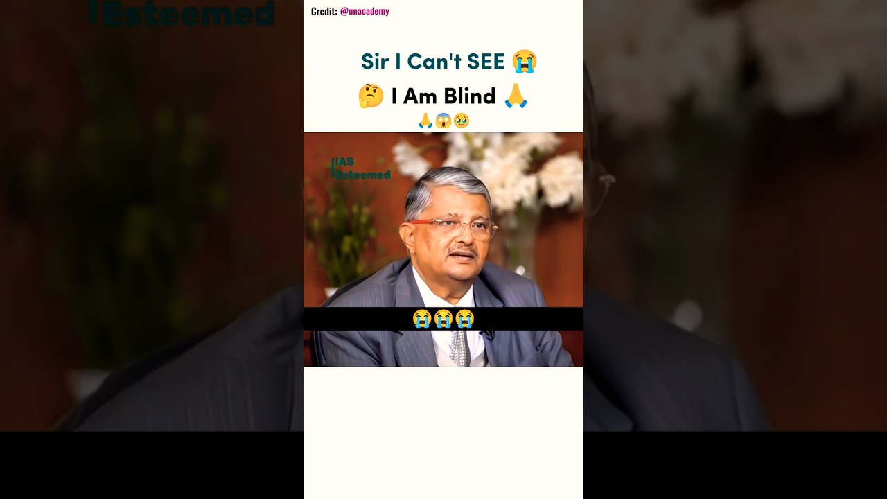 Sir I Can't SEE 😭 | Ravi Raj | upsc topper | ias interview | upsc motivation | #civilservices #ias