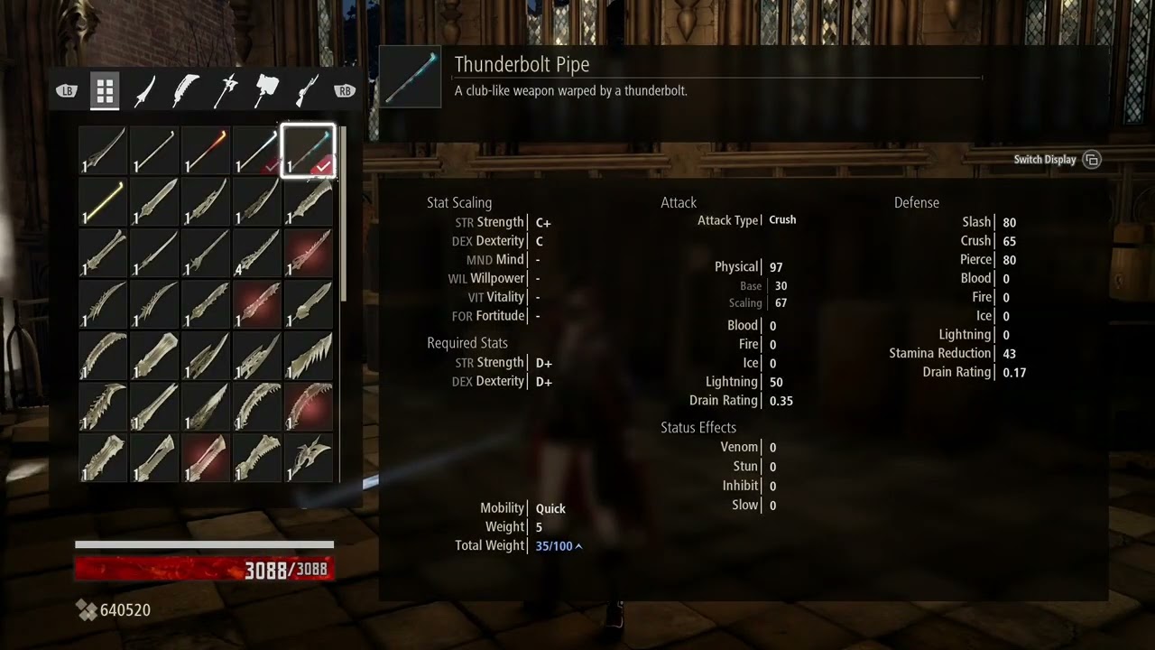 Code Vein all Pipe weapons