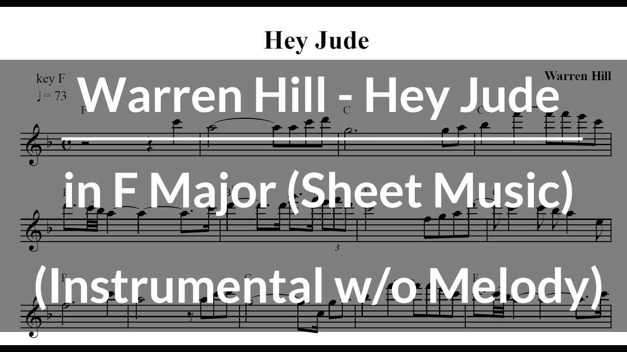 Warren Hill 워렌 힐 - Hey Jude 악보 (MR)