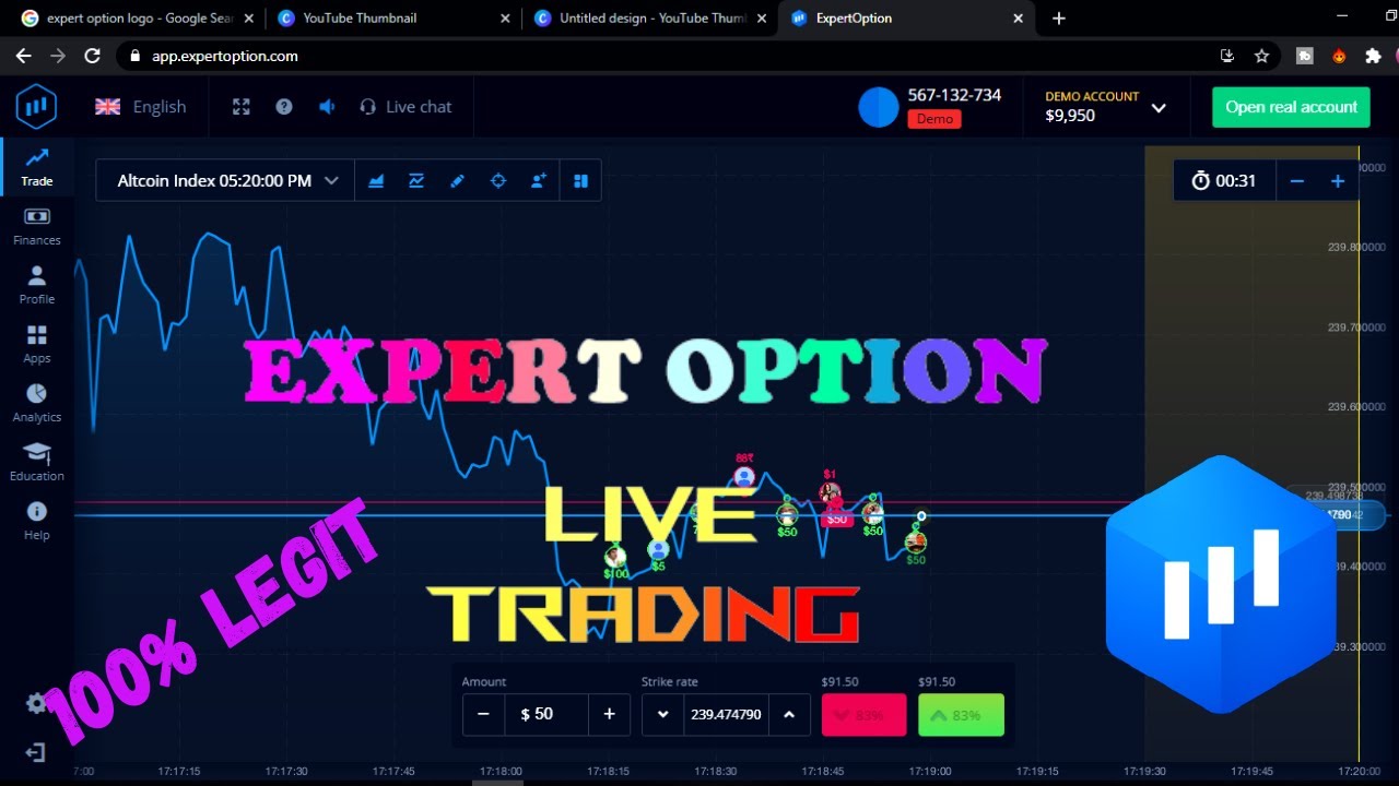 Expert Option Live Trading Demo- 100% Legit Binary Trading