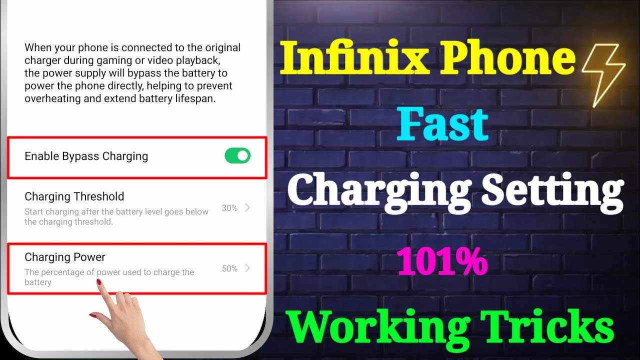 Infinix Fast Charging Setting | Infinix Mobile Ko Fast Charge Kaise Karen | Infinix Charging Problem