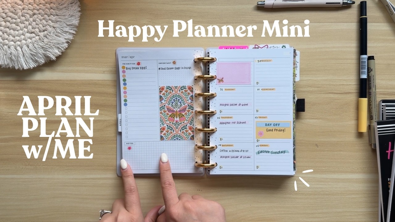 Уютные настольные ежедневники // Покупки в Happy Planner, планирование на апрель вместе со мной и...