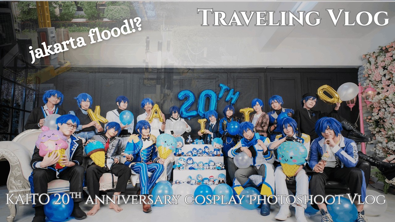 Kaito 20th anniversary cosplay photoshoot traveling vlog (bts) #KAITOお誕生会2026 #KAITO誕生祭2026