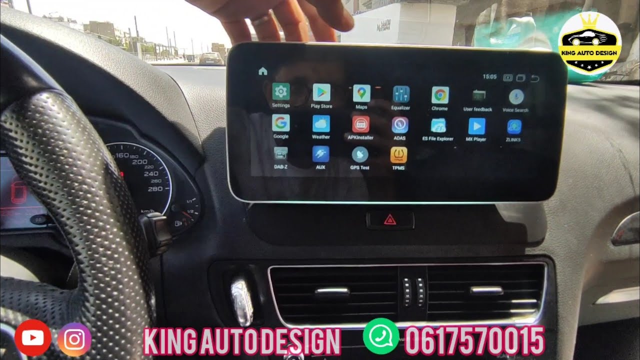 installation écran multimédia Audi Q5