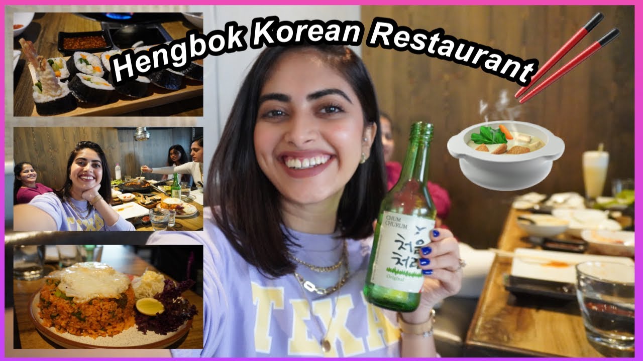 My first time at a Korean Restaurant🍲•KIMCHI CHICKEN FRIED RICE🍛•TRIED SOJU🍶•GIMBAP🍣 #koreanfood