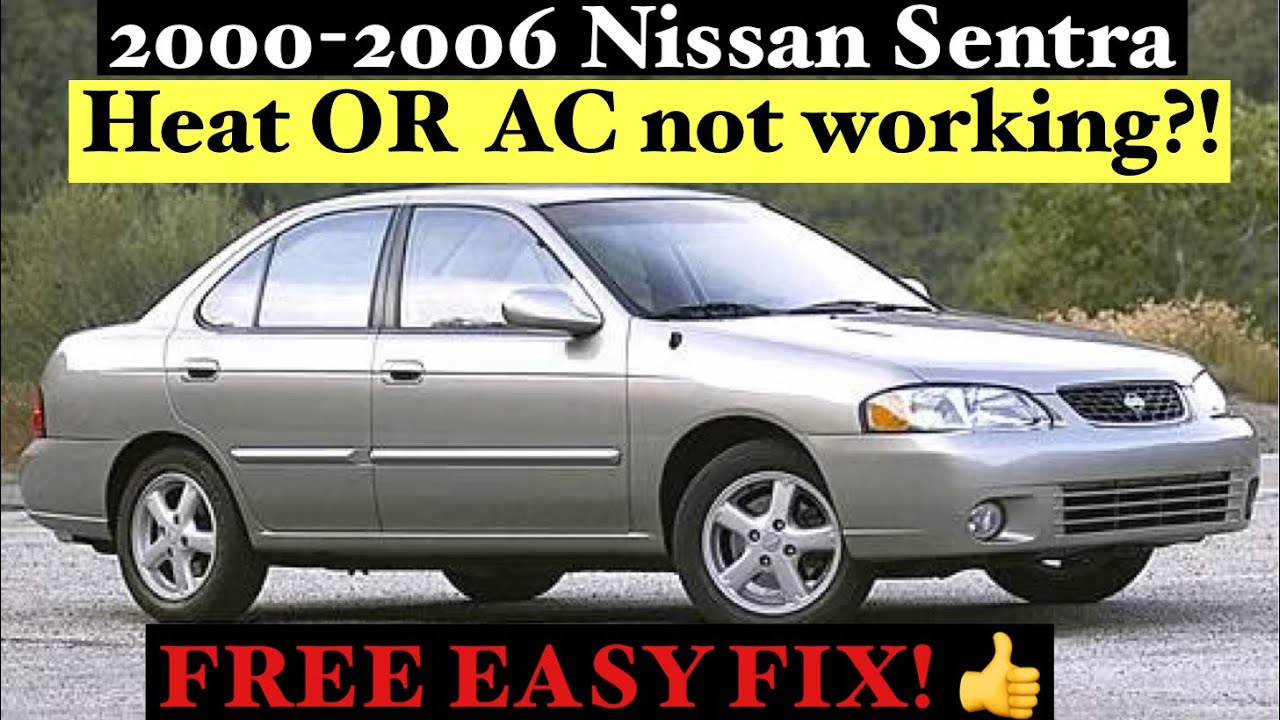 Nissan Sentra Heater OR AC NOT working broken FREE FIX DIY 2000-2006 blend door