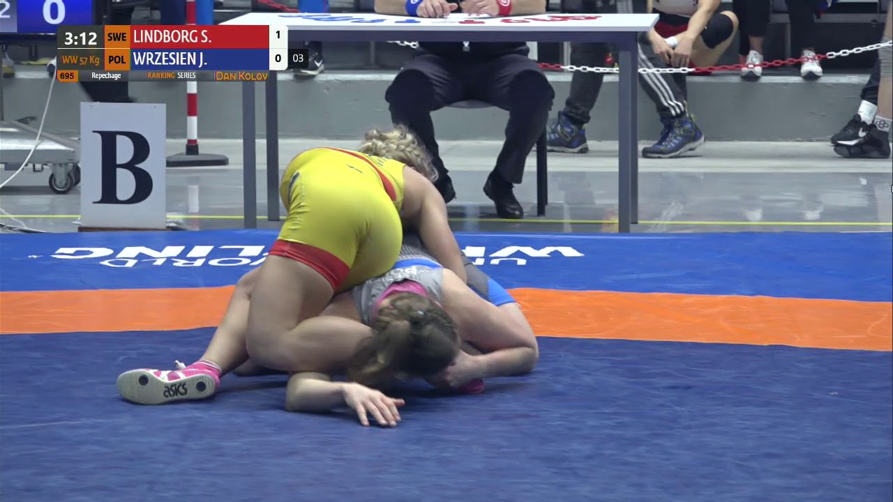 Repechage WW - 57 kg: S. LINDBORG (SWE) v. J. WRZESIEN (POL)