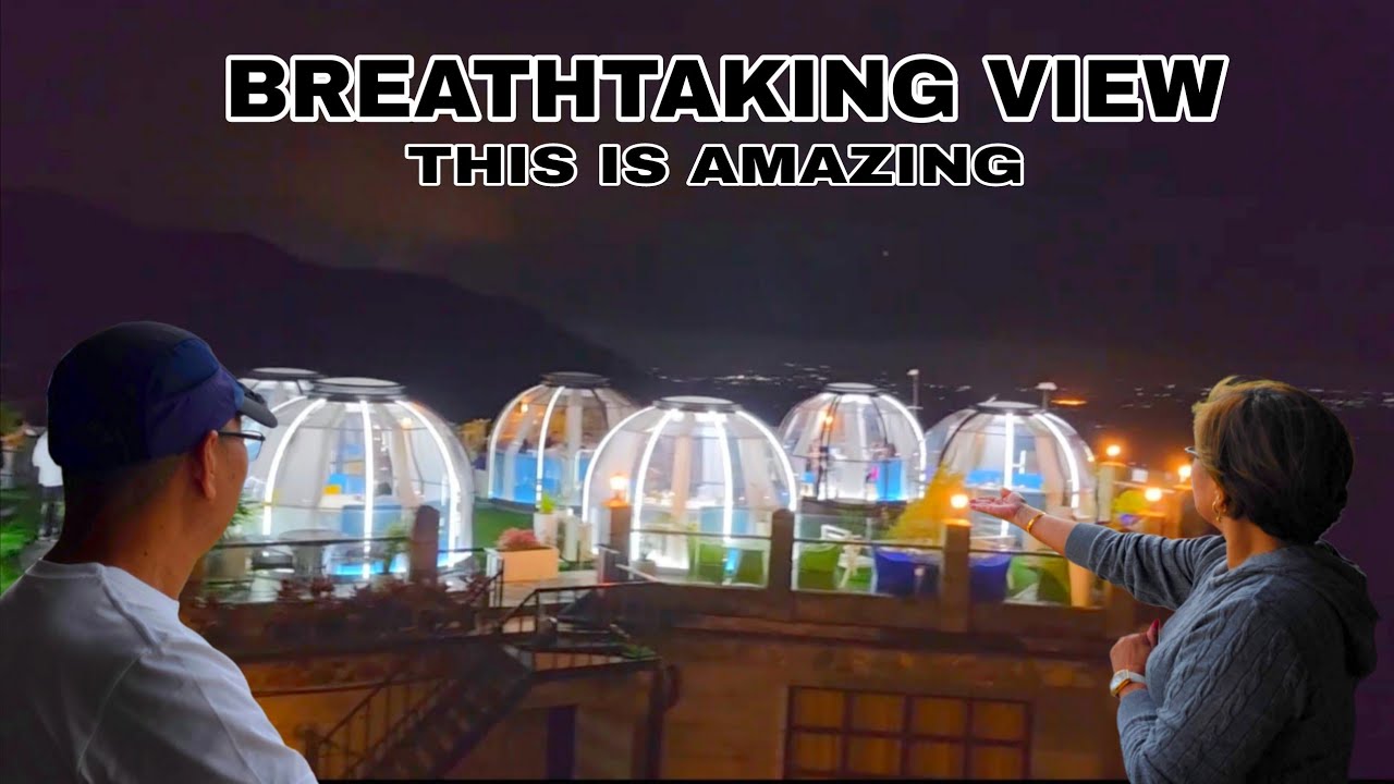 Newly Discovered Romantic Dome Restaurant in the Sky. Tagaytay City, Philippines.